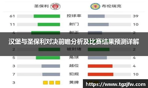 汉堡与圣保利对决前瞻分析及比赛结果预测详解